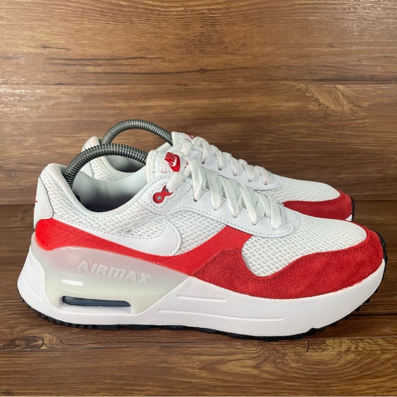 Nike Air Max SYSTM University Red Suede Sneakers Men’s Size 8 Shoes - Picture 1 of 11